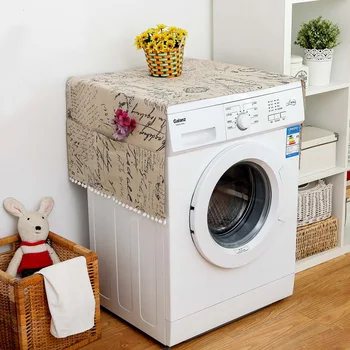 

Geometric pattern Refrigerator Cloth Single Door Refrigerator Dust Cover Double Open Washing Machine Microwave oven Cover Towel