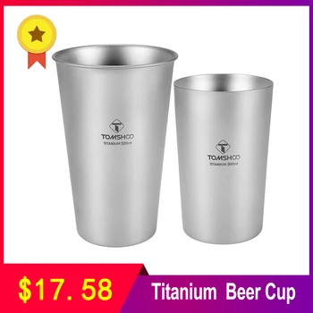 

Titanium Double-Wall Beer Cup 10oz Beer Mugs Insulation Drinkware Outdoor Camping Coffee Cups Travel Mug