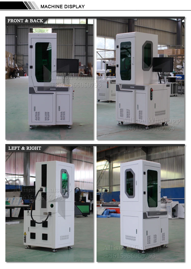 Desk model fiber laser marking machine with protect cover-2