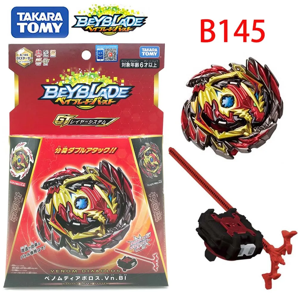 TAKARA TOMY BEYBLADE Burst GT B-145 DX Starter Benom Diabolos. Vn. Bl burst gyro Attack toy bey blade игрушки для детей B150 B129