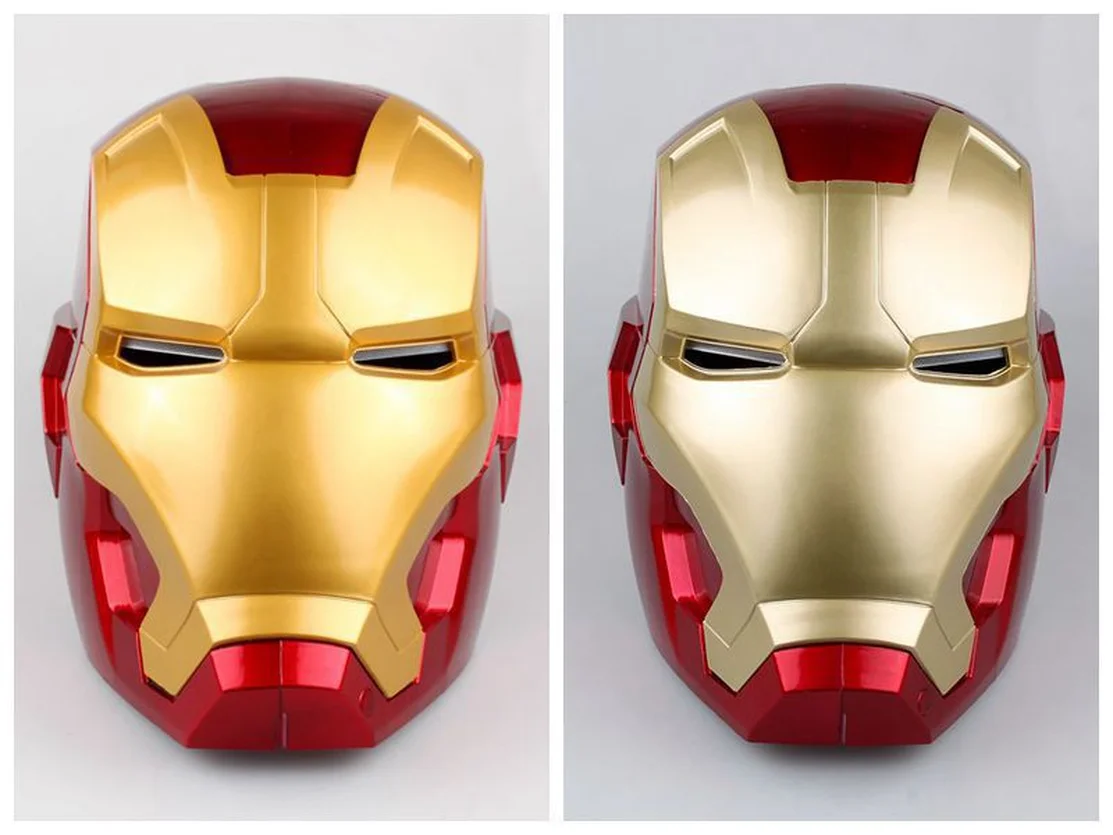 

Avengers Iron Man Helmet Cosplay Marvel Superhero Tony Stark Action Figure Touch Sensing Mask with LED Light Motorcycle Helmet