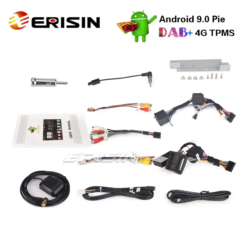 Erisin ES7753B " Восьмиядерный Android 9,0 автомобильный DVD CD плеер gps DTV DAB+ OBD2 для BMW 5 серии E39 E53 X5 M5