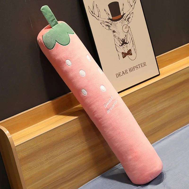strawberry 100cm Подушка для беременных, поддерживающая тело, шея, подушка для сна, мультяшная длинная Шейная Подушка для беременных, Подушка для сна, постельные принадлежности - Цвет: strawberry 100cm