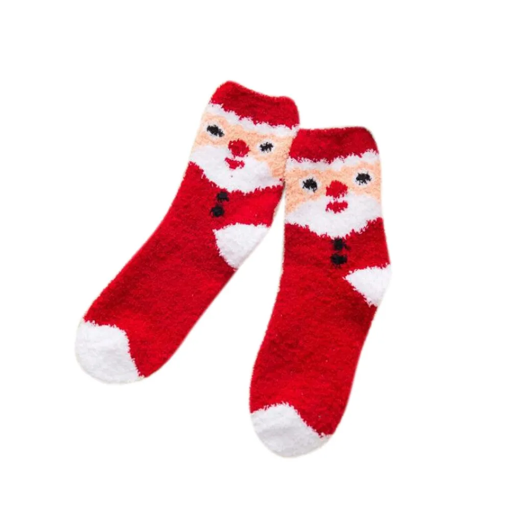 JAYCOSIN носки женские зимние рождественские носки с принтом животных приятные тапочки носки модные милые плотные длинные носки для девочек 923 - Цвет: A