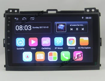 

9" octa core 2.5D IPS screen Android 10 Car radio GPS Navigation for Toyota Prado 2002-2009 with 4G/Wifi, DVR OBD
