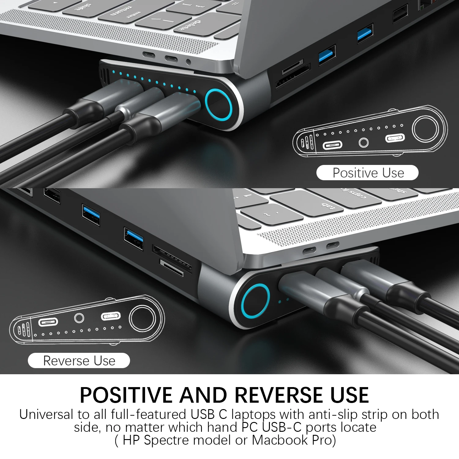 Tipe C Laptop Dock Hdd Stasiun Docking 