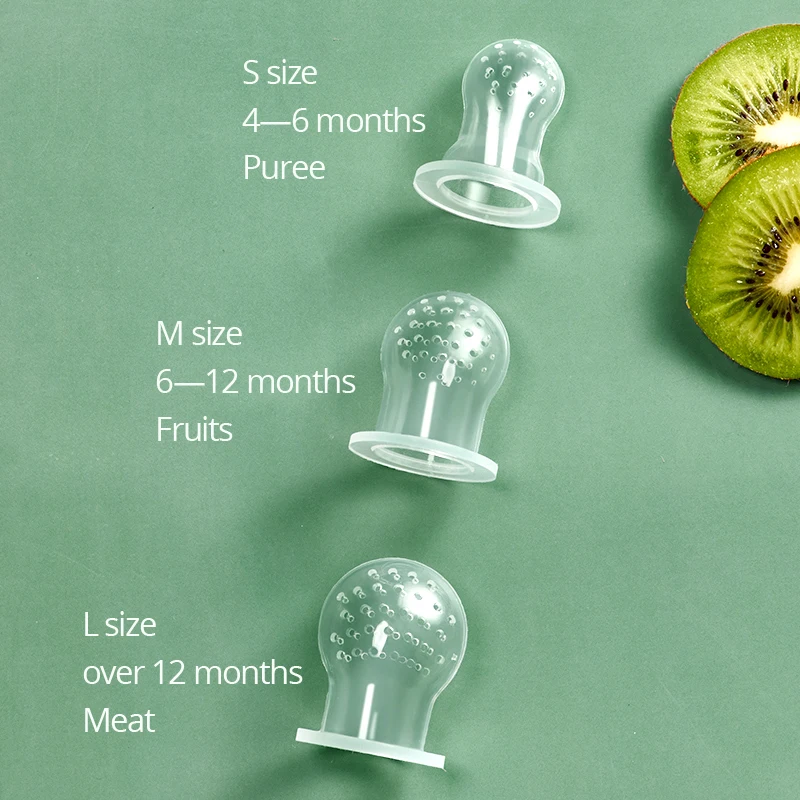 2674-ce9a64.jpg Sunveno Baby Food Feeder Fruit Feeder Pacifier Infant Teething Toy Teether in Appetite Stimulating Silicone Pouches