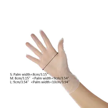 

100Pcs PVC Industrial medical Disposable Gloves Latex Free Non Sterile mittens