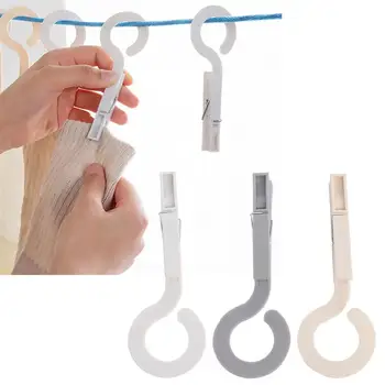 

12pcs Multifunction Clothes Drying Clip Practical Plastic Laundry Hook Clothes Hanger Quilt Hanging Clamp for Lundry