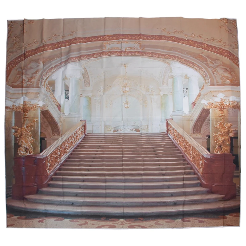 ABKK-8x8FT виниловый дворцовый лестница Студия фотография задник-фон для фотографирования