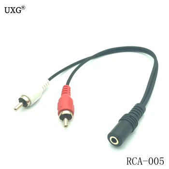 

Universal 3.5mm Stereo Audio Female Jack to 2 RCA Male Socket to Headphone 3.5 Y Adapter Cable