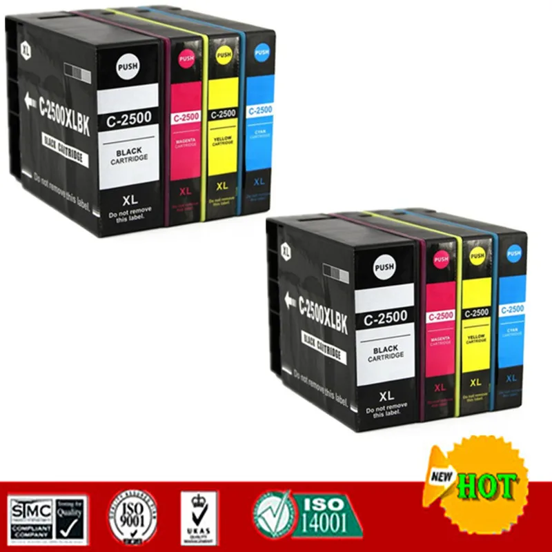 Совместимый чернильный картридж для PGI 2500 PGI2500 PGI-2500 подходит Canon MAXIFY IB4050 Ib4150 MB5050