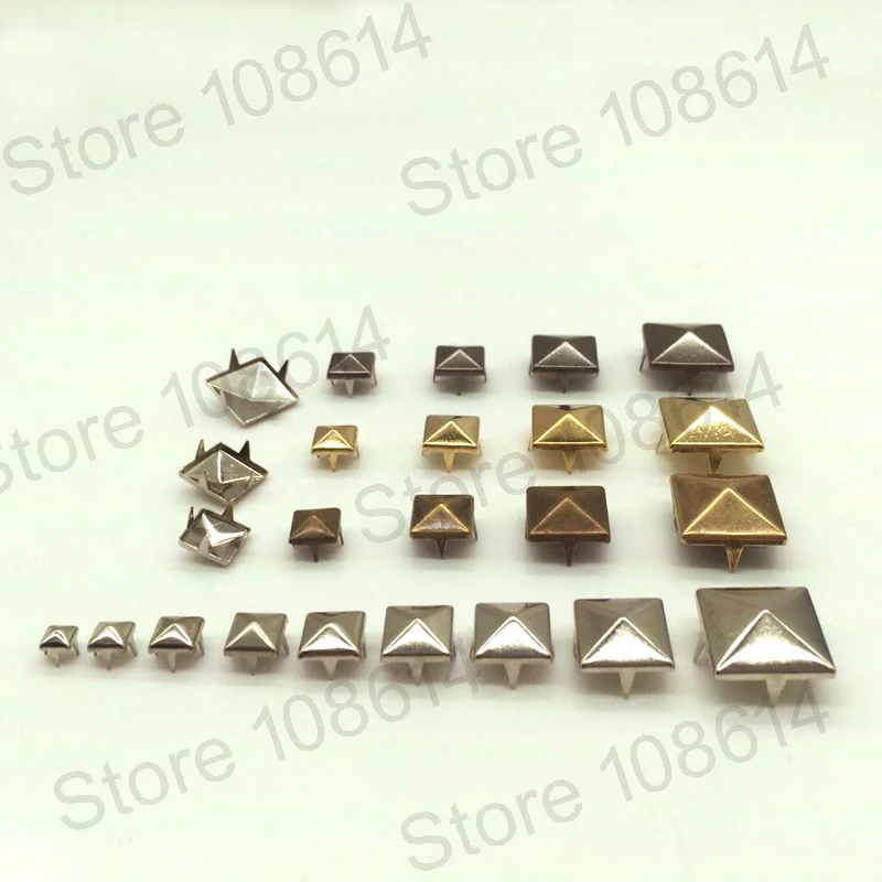 100 шт DIY пирамиды заклепки gun metal 4 коготь ногти для одежды шпильки с когтями cooper