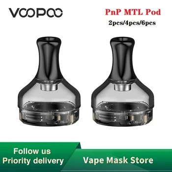 

2pcs/4pcs/6pcs Original VOOPOO PnP MTL Pod 2ml Capacity Fit PnP coils For VOOPOO V.SUIT Kit/VOOPOO DRAG X Kit/VOOPOO DRAG S Kit