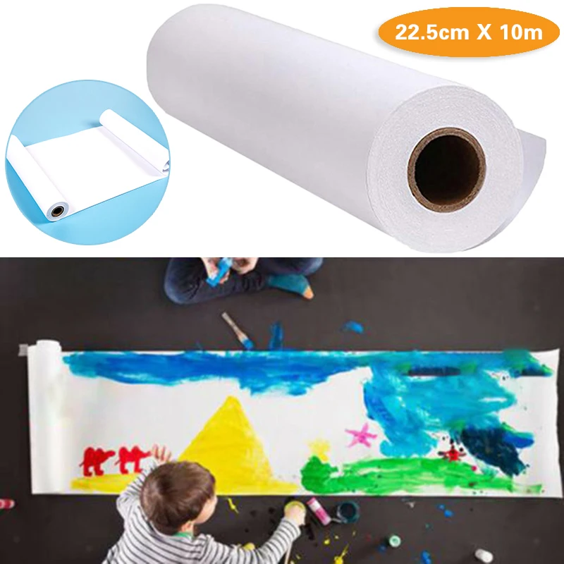 10m Length White Drawing Easel Paper Roll Art Craft For Kids Drawing