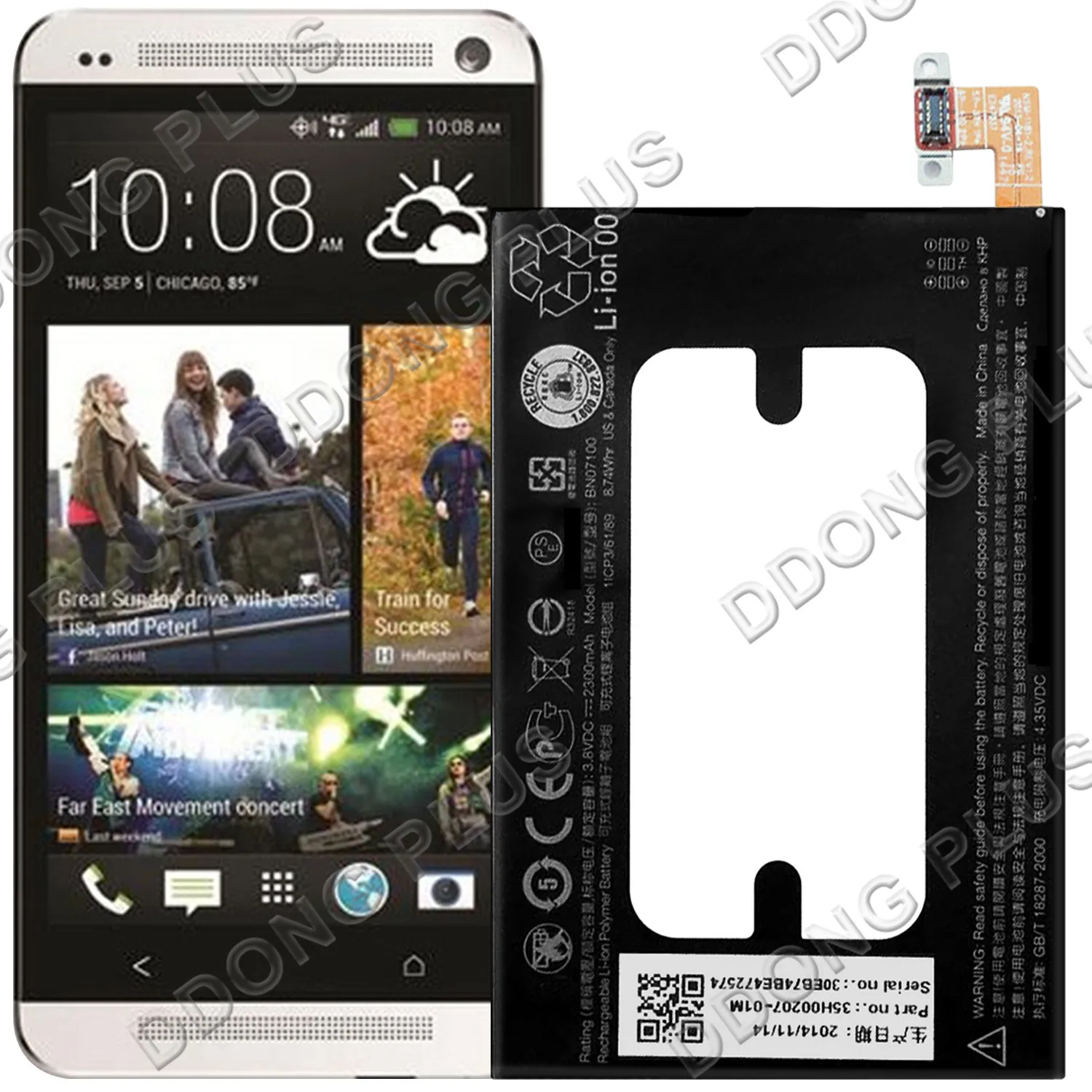 Аккумулятор BN07100 для HTC One M7 6500LVW аккумулятор 35H00207-01M запасная часть ремонта |