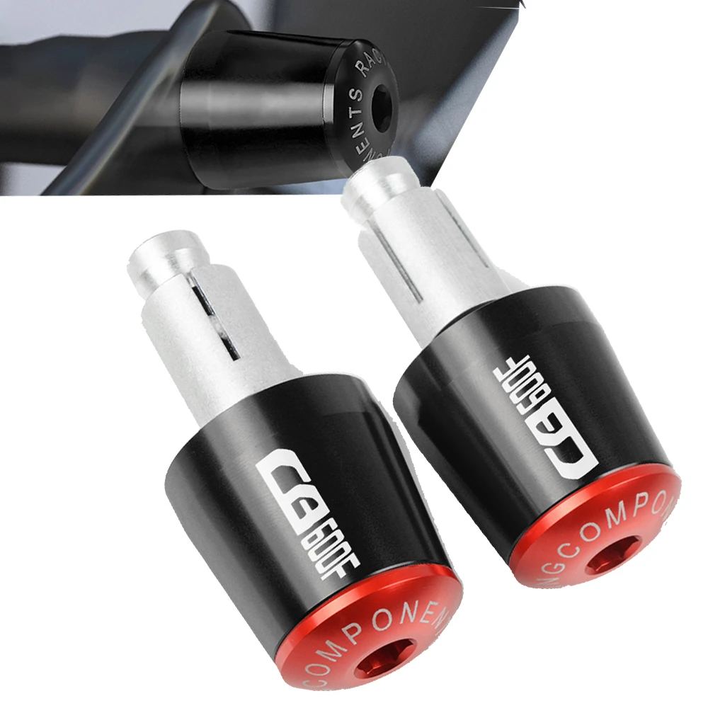 Color : BK BK Motorcycle Handlebar Grips Handle Bar Ends Hand Cap for Honda CB 600F CB600F HORNET 1998-2008 2006 2005 2004 2005 2006 7//822mm anhuidsb