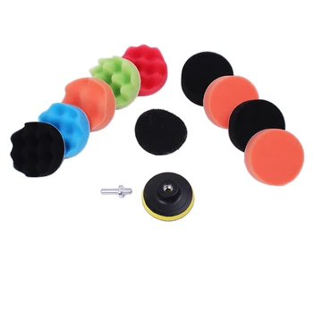 

12pcs/Set 3 Mixed Buffing Pad Sponge Pads For Car Sanding Polishing Waxing