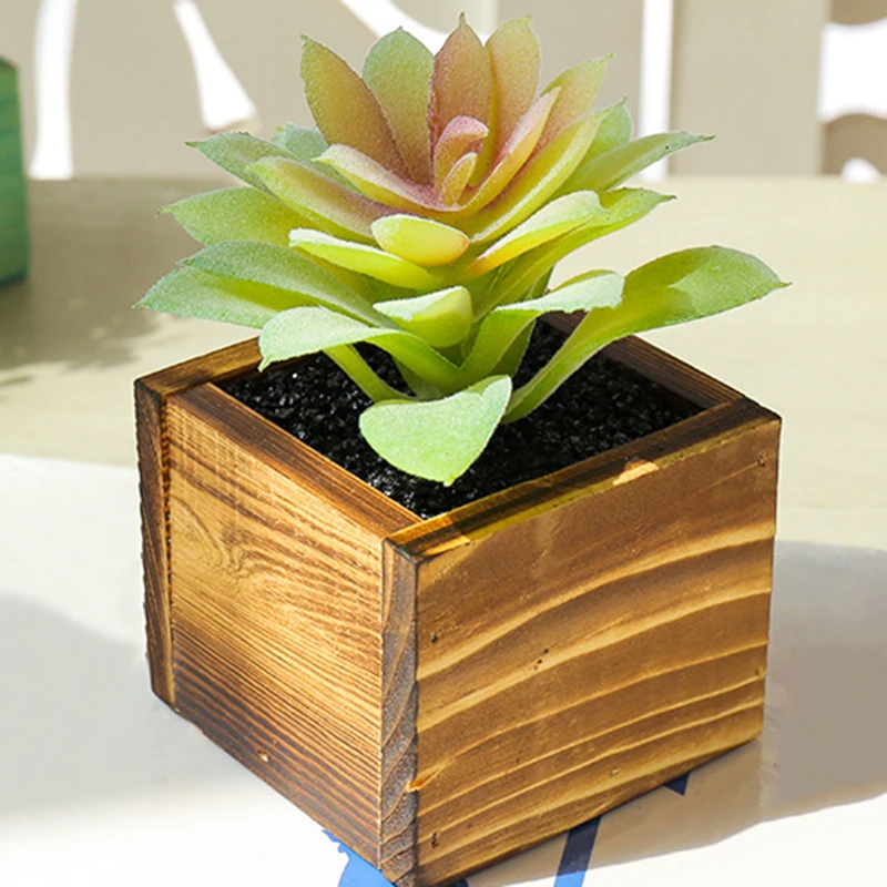 Büro Topfpflanze Dekorationen Горшечное растение 1 Stck Succulent моделирование - Цвет: 4