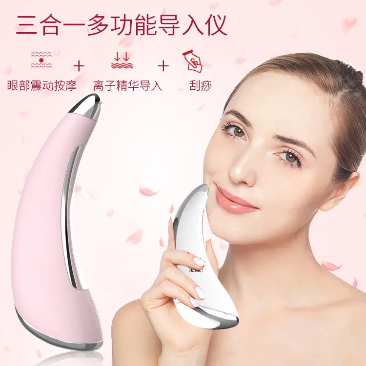  Electric Handheld Sonic Vibration Facial Lifting Massager Slimmer Scraping Board Face Body Shaping 