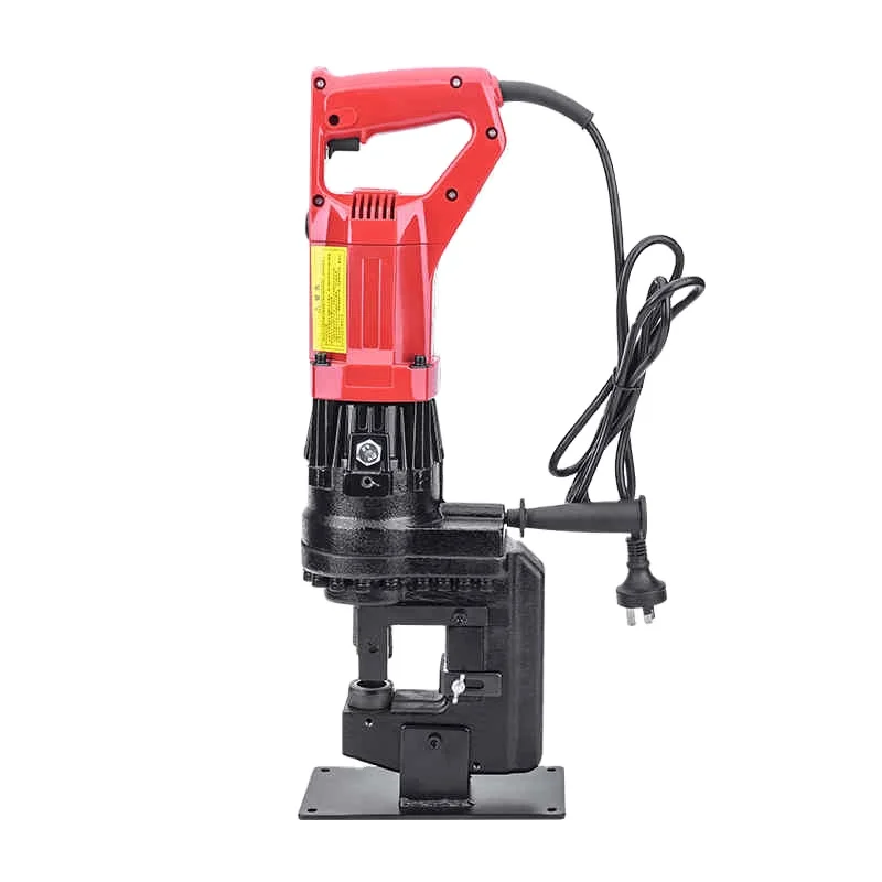 

Red Eyelet Punching Machinery