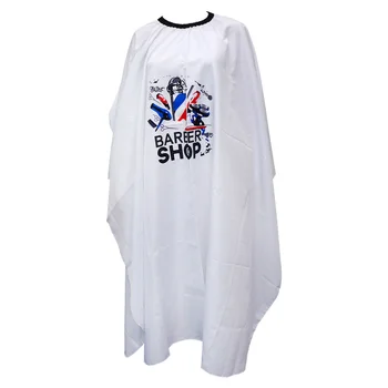 

Waterproof Hairdressing Cape White Hair Cutting Apron Cloak Hair Treatments Gown for Barber Shop Home