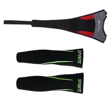 Защита велосипедной рамы, поглощающая пот, с сеткой, с защитным ремешком, для голени, компрессионный рукав