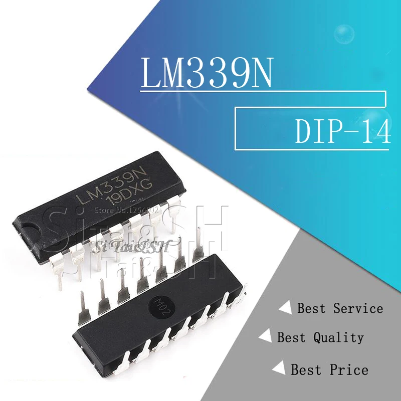 10PCS LM339N DIP14 LM339 DIP 339N DIP-14 Quad Single Supply Comparators new and original IC | Электронные компоненты и