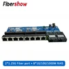 Media Converter Fiber Optical  Gigabit Ethernet switch PCBA 8 RJ45 UTP and 2 SC fiber Port 10/100/1000M  Board PCB 1PCS ► Photo 1/6