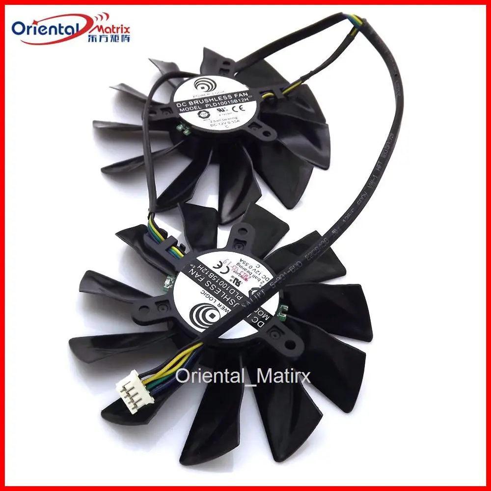 Бесплатная доставка PLD10015B12H DC 12V 0.55A видеовентилятор для MSI GTX680 R9-280X GTX770