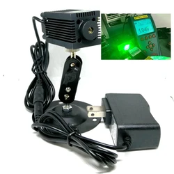 Módulo de punto láser verde enfocable, 520nm, 1000mw, diodos de 12V, soporte para localizador de potencia