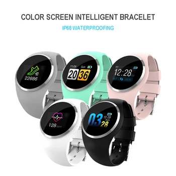 

Women Girl bluetooth Smart Watch Bracelet Q1 Color Screen For Android IOS IP67 waterproof Activity tracker Fitness bracelet
