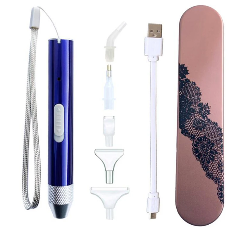 1set 5D Diamond Rechargeable Painting Point Drill Pen DIY Accessories With USB Cable Lighting Cross Stitch Crafts Tool | Дом и сад