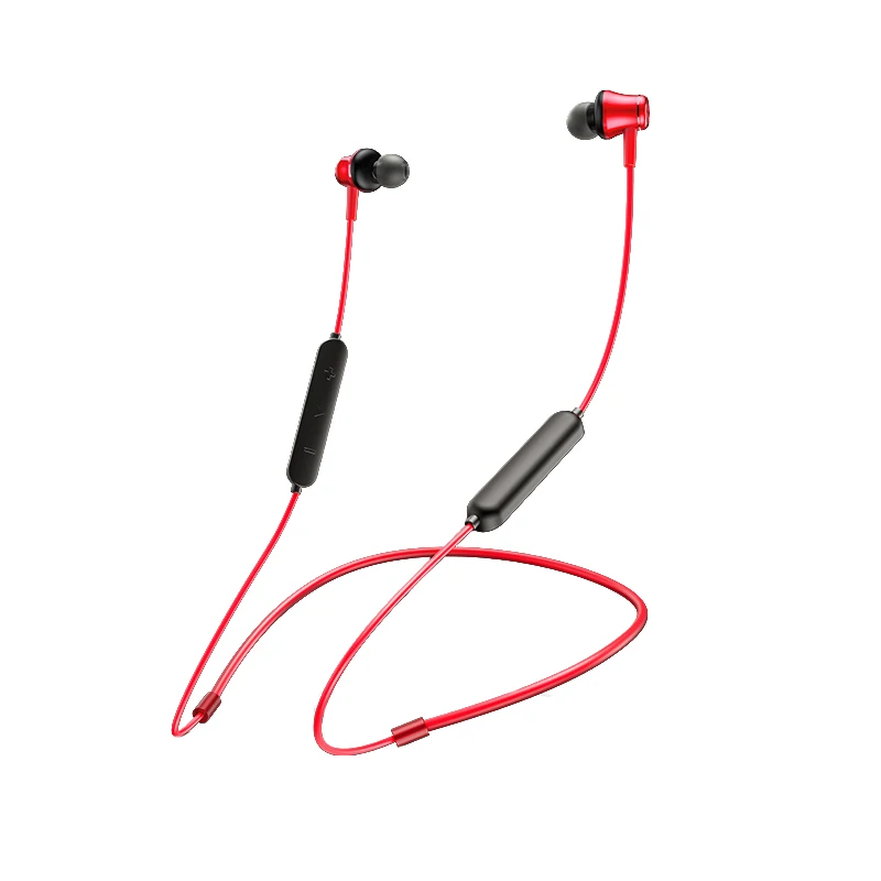 Red Магнитные притяжения Bluetooth наушники Беспроводные спортивные шеи бас гарнитура для iPhone samsung Xiaomi наушники-вкладыши с микрофоном - Цвет: Red