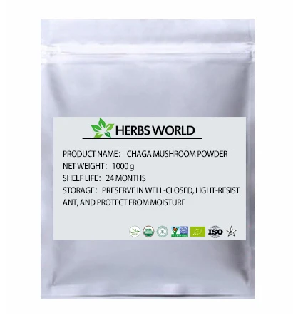 Polvo de seta chaga Natural, 100%