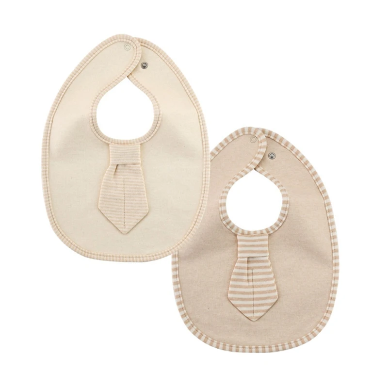 2 Pcs Infant Solid Color Bib Cravat Feeding Burp Cloth Three-layer Waterproof Comfortable Cotton Saliva Towel teething toys for babies Baby Accessories