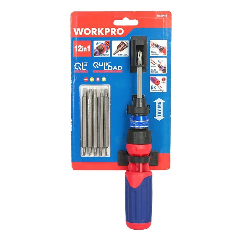 

for Workpro _ 12-in-1 Ratchet Quick Change Screwdriver W021483 Home Multi-functional Screwdriver Set Group