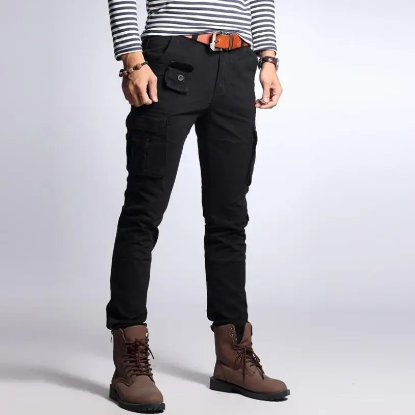  2020 Spring Cargo Camo Pant Men Army Military Style Tactical Pants Male Slim Casual Multi-pocket Ca
