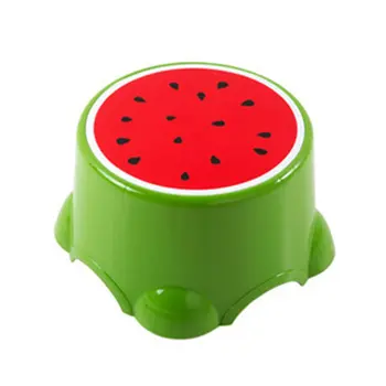 

4 Colors Lovely Stools Fruit Pattern Living Room Non-slip Bath Bench Child Stool Changing Shoes Stool