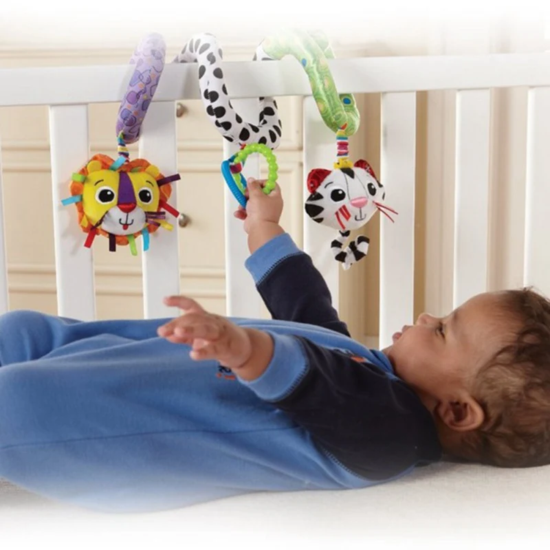 Детская подвесная игрушка кольцо животное погремушка Колыбель подвесная для детской коляски игрушки Прорезыватель Мягкая кукла 2019
