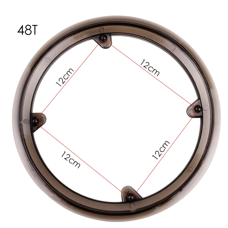 MTB дорожный велосипед Звездочка защита шатун для велосипеда защита велосипедная цепь колесо кольцо защитный чехол велосипедные аксессуары - Цвет: 48T
