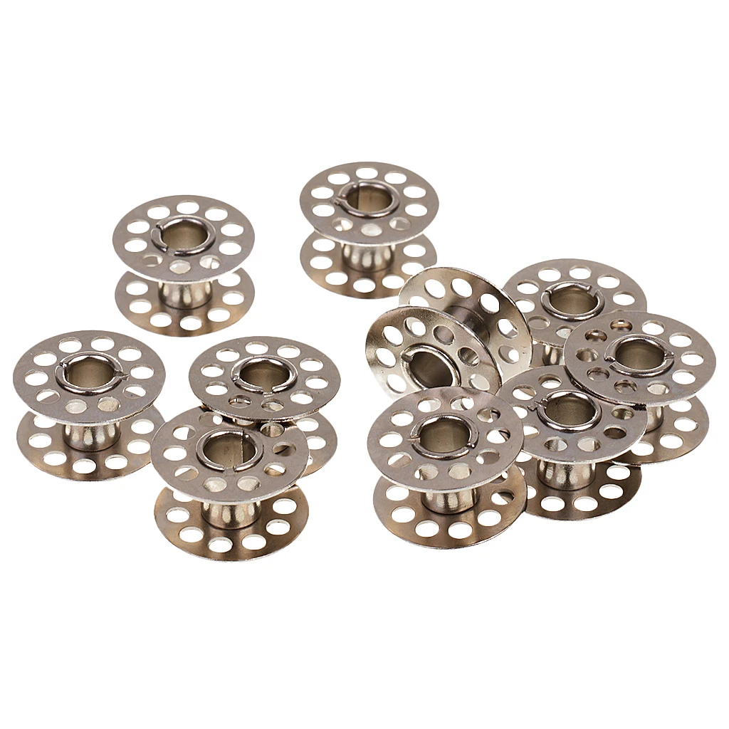 10pcs Metal Sewing Machine Metal Bobbin Spool Case Old Sewing Machine Parts