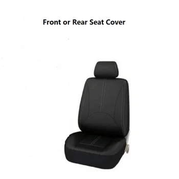 

1Pc Car Seat Cover Pu Leather Waterproof Chair Protector Black New Front Rear Seat Cushion For RV Camper Lorry Motohome Truck