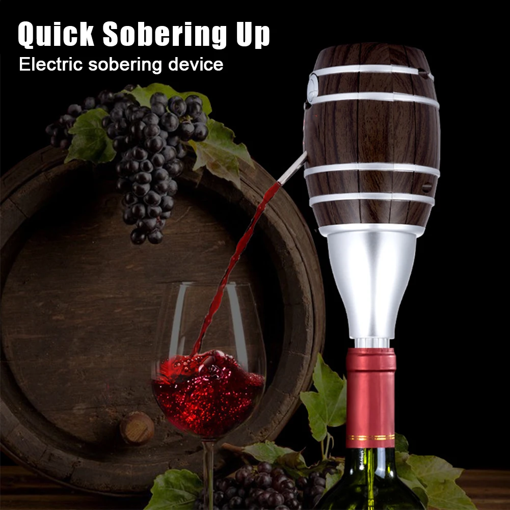 Cider Pump Bar Plastic Battery Operated Durable Kitchen Wine Pourer Aerator Machine Smart Portable Family Electric Decanter