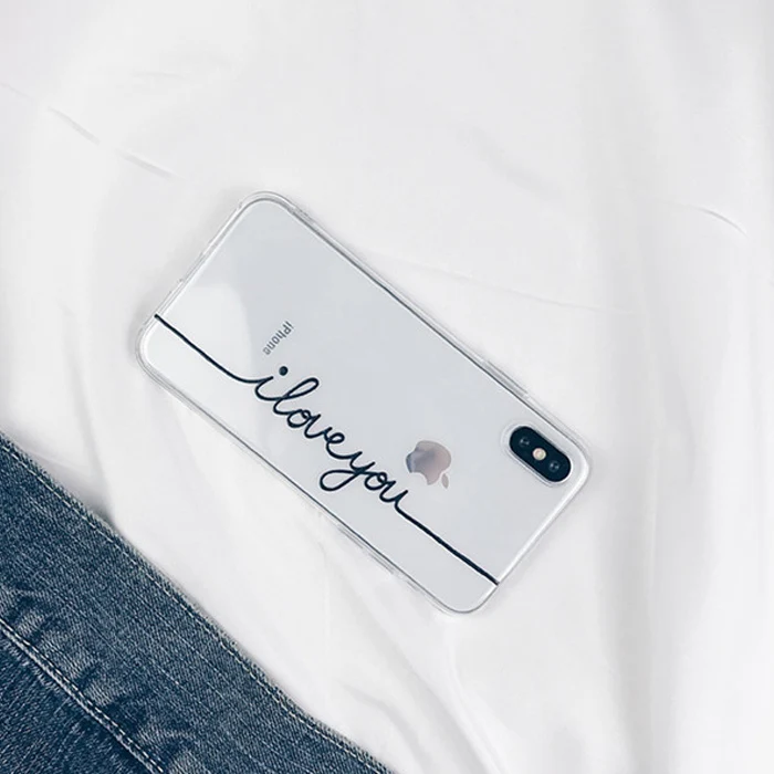 02 Прозрачный чехол Love для iphone 7 8 6 6S Plus, чехол для Apple iphone XR X XS Max 6 s 5 5S se 5 s 11 Pro Max, чехол - Цвет: 02
