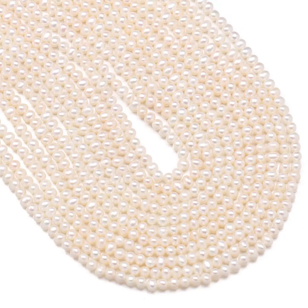 Wholesale Natural Freshwater Pearls Beads Delicate Beads For Jewelry Making DIY Bracelet Neckalce Accessories 4-5mm