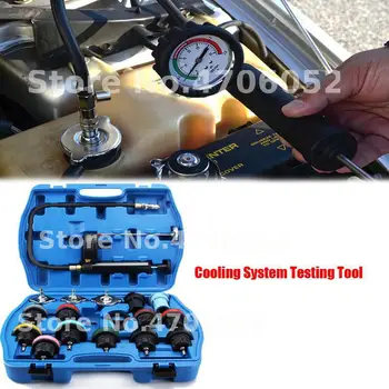 

18pcs Universal Radiator Pressure Tester Tool Kit Cooling System Testing Tool Water Tank Leakage Detector Nylon Material