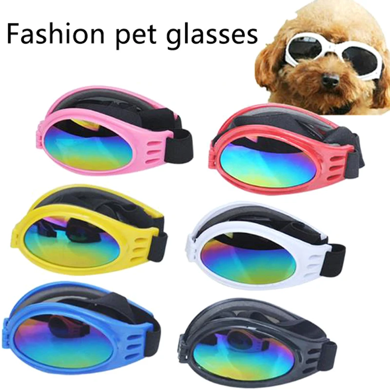 Gafas plegables de 6 colores para perros y mascotas, gafas para perros pequeños y medianos, gafas de protección UV impermeables para perros