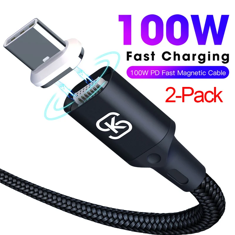 USB 3,1 type C к USB C кабель для MacBook Pro 100W PD Быстрая зарядка 4,0 3,0 Для samsung S10 Xiaomi Redmi K20 USBC зарядное устройство SIKAI - Цвет: 2 PACKS