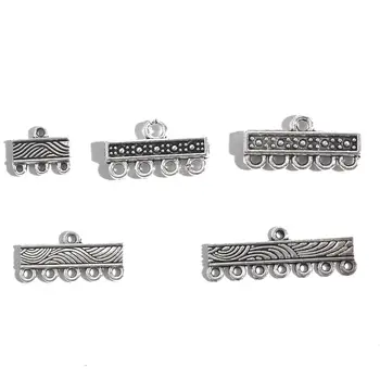 

NEW Alloy Clasp 10pcs/bag Ancient Silver Plated Necklace Bracelet Connectors for DIY Jewelry Findings Making Accessories